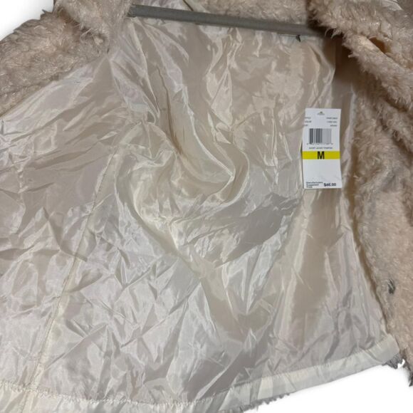 Carolyn Taylor Off White “Veil” Fluffy Jacket NWT Size Med - Picture 6 of 6